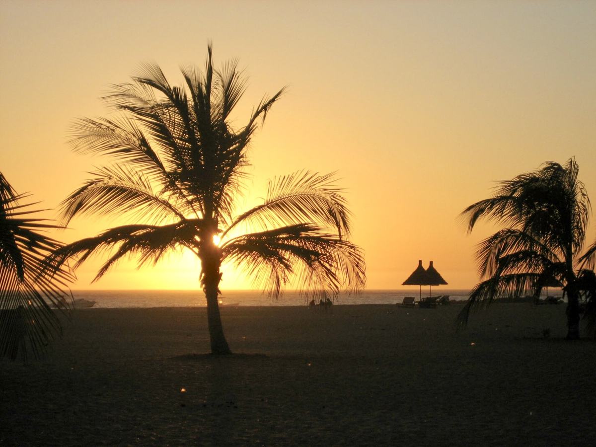Coucher de soleil à Saly